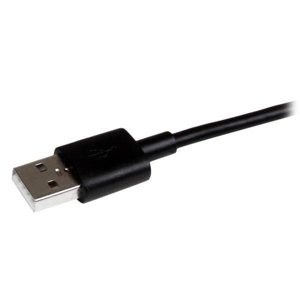 Rca Informatique - image du produit : CABLE USB VERS LIGHTNING / 30 BROCHES / MICRO USB 1 M - NOIR