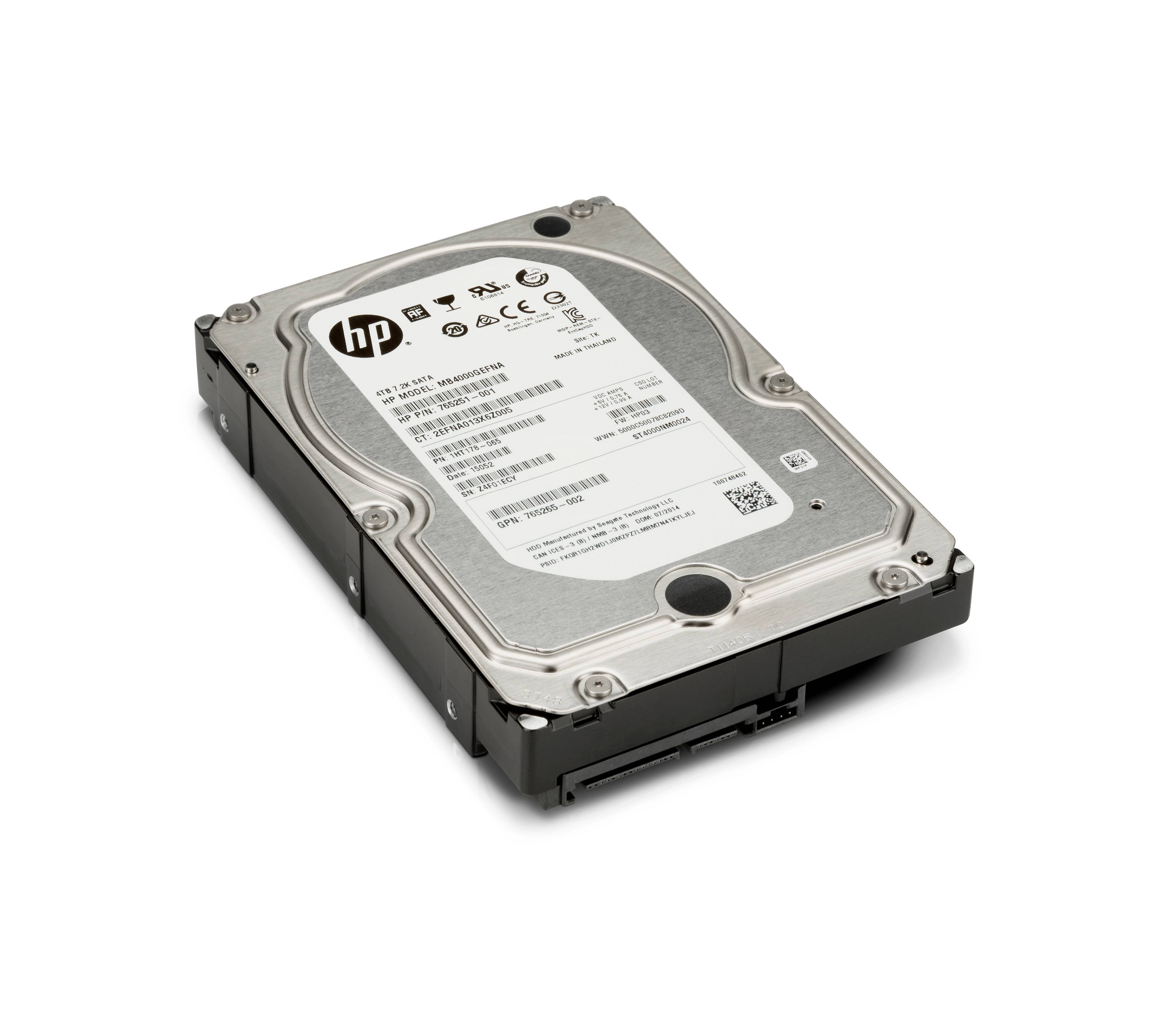 Rca Informatique - image du produit : HP 4TB SATA 7200 HDD F/ DEDICATED HP WORKSTATION