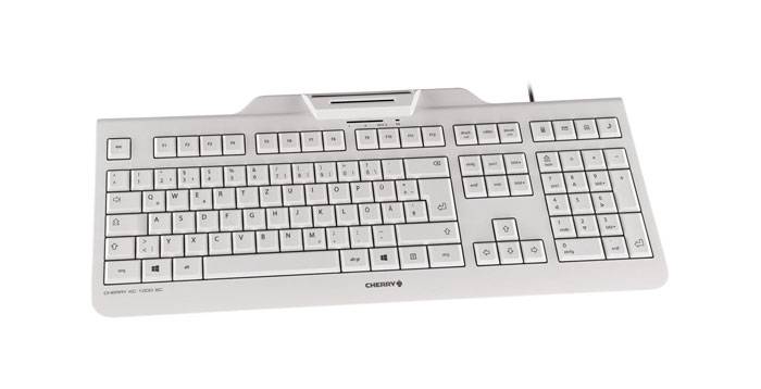 Rca Informatique - image du produit : KC 1000 SC KEYBOARD AZERTY BE WHITE/GRAY