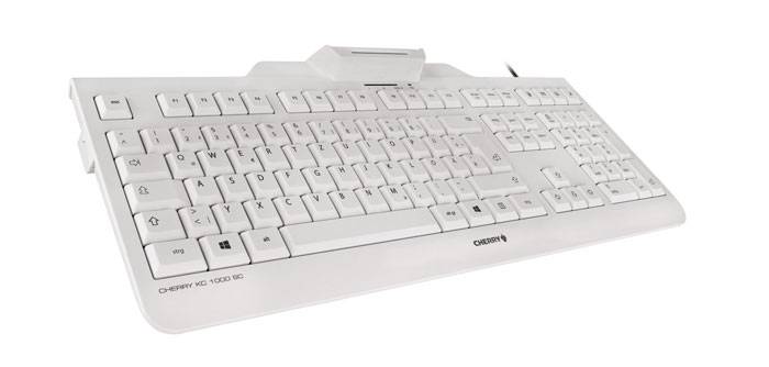 Rca Informatique - image du produit : KC 1000 SC KEYBOARD AZERTY BE WHITE/GRAY