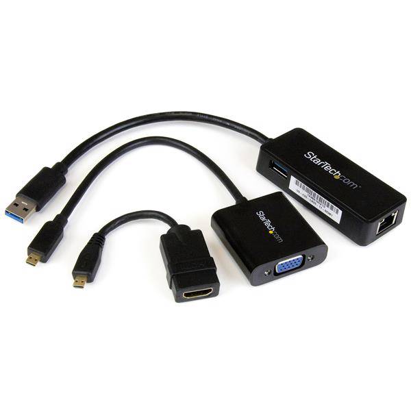 Rca Informatique - image du produit : KIT DADAPTATEURS HDMI / VGA ET GBE POUR LENOVO YOGA 3 PRO