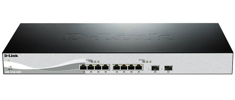 Rca Informatique - image du produit : 10-PORT 10 GIGABIT SMART MANAGED SWITCH WITH 8 10GBASE-T