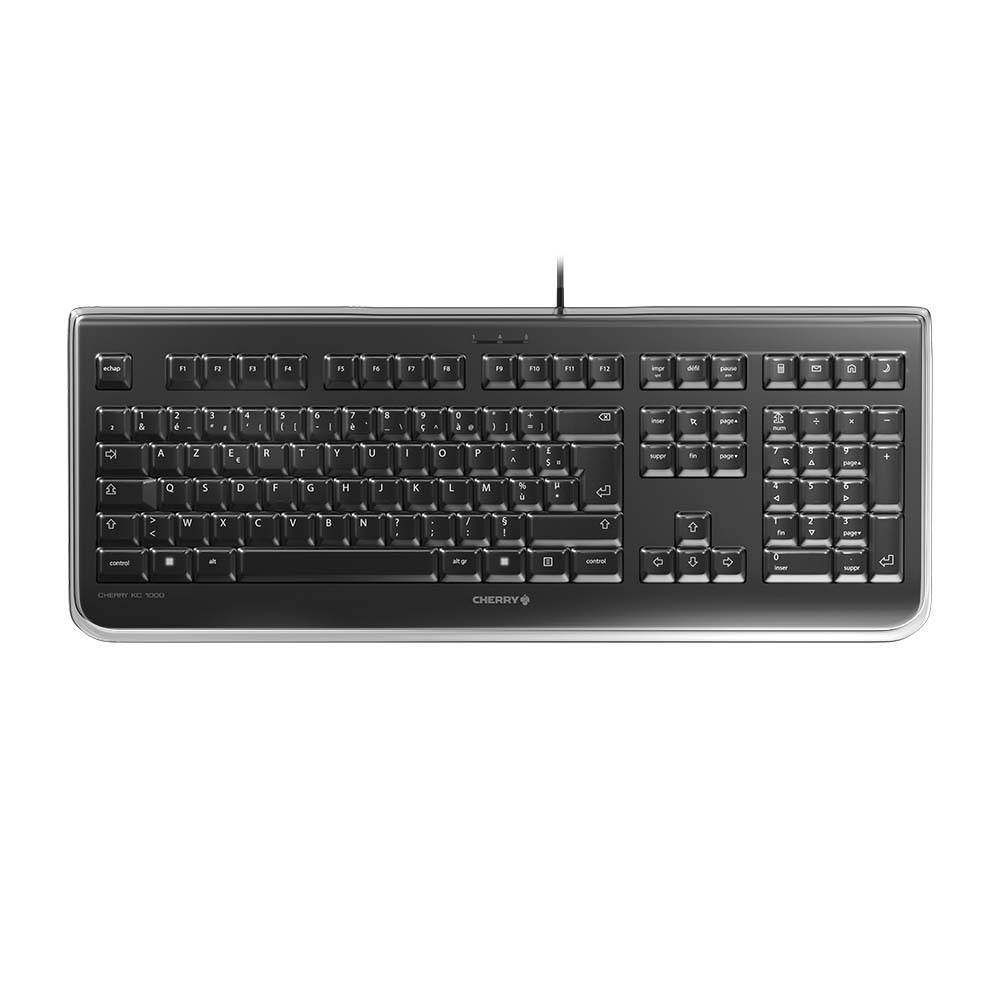 Rca Informatique - image du produit : CHERRY KC 1068 KEYBOARD CORDED FRANCE BLACK