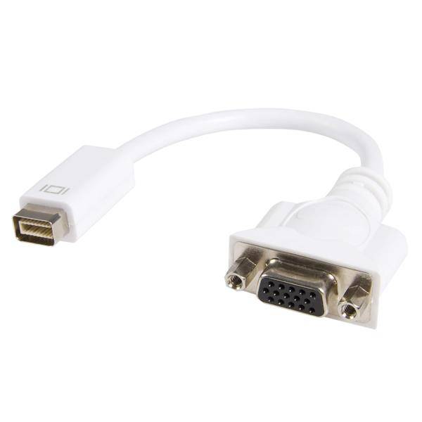 Rca Informatique - Image du produit : ADAPTATEUR CABLE VIDEO MINI DVI VERS VGA POUR MACBOOK ET IMAC