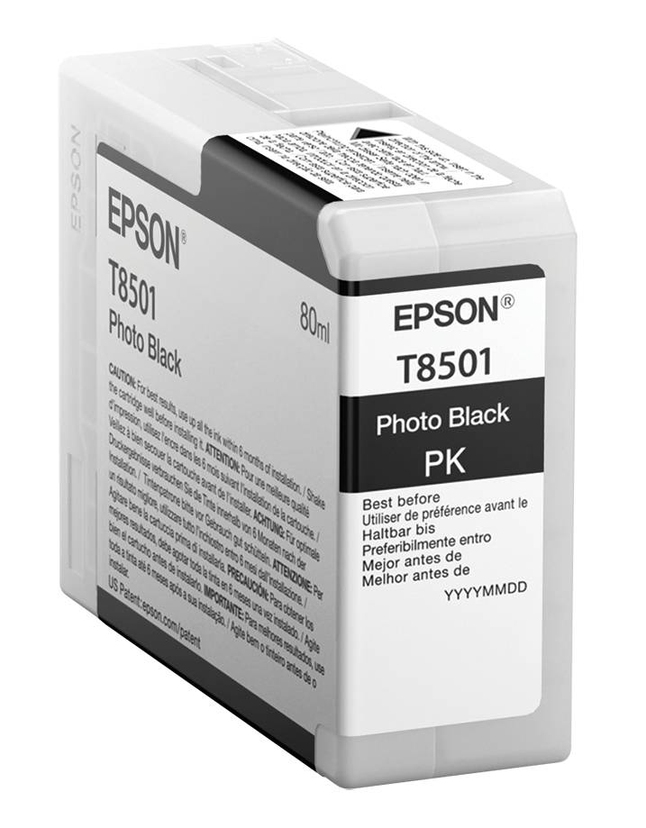 Rca Informatique - Image du produit : SINGLEPACK PHOTO BLACK T850100 ULTRACHROME HD INK 80ML