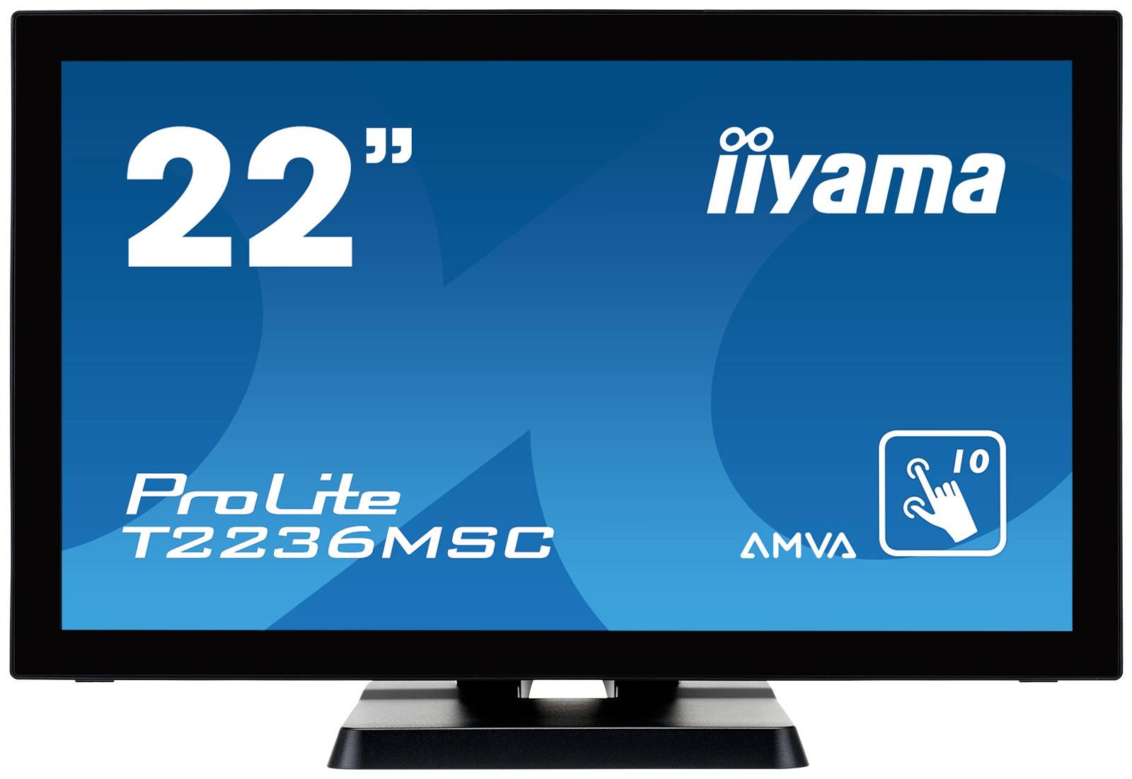 Rca Informatique - image du produit : T2236MSC-B2 3000:1 VGA HDMI DVI 215IN LCD 1920 X 1080 16:9 8MS