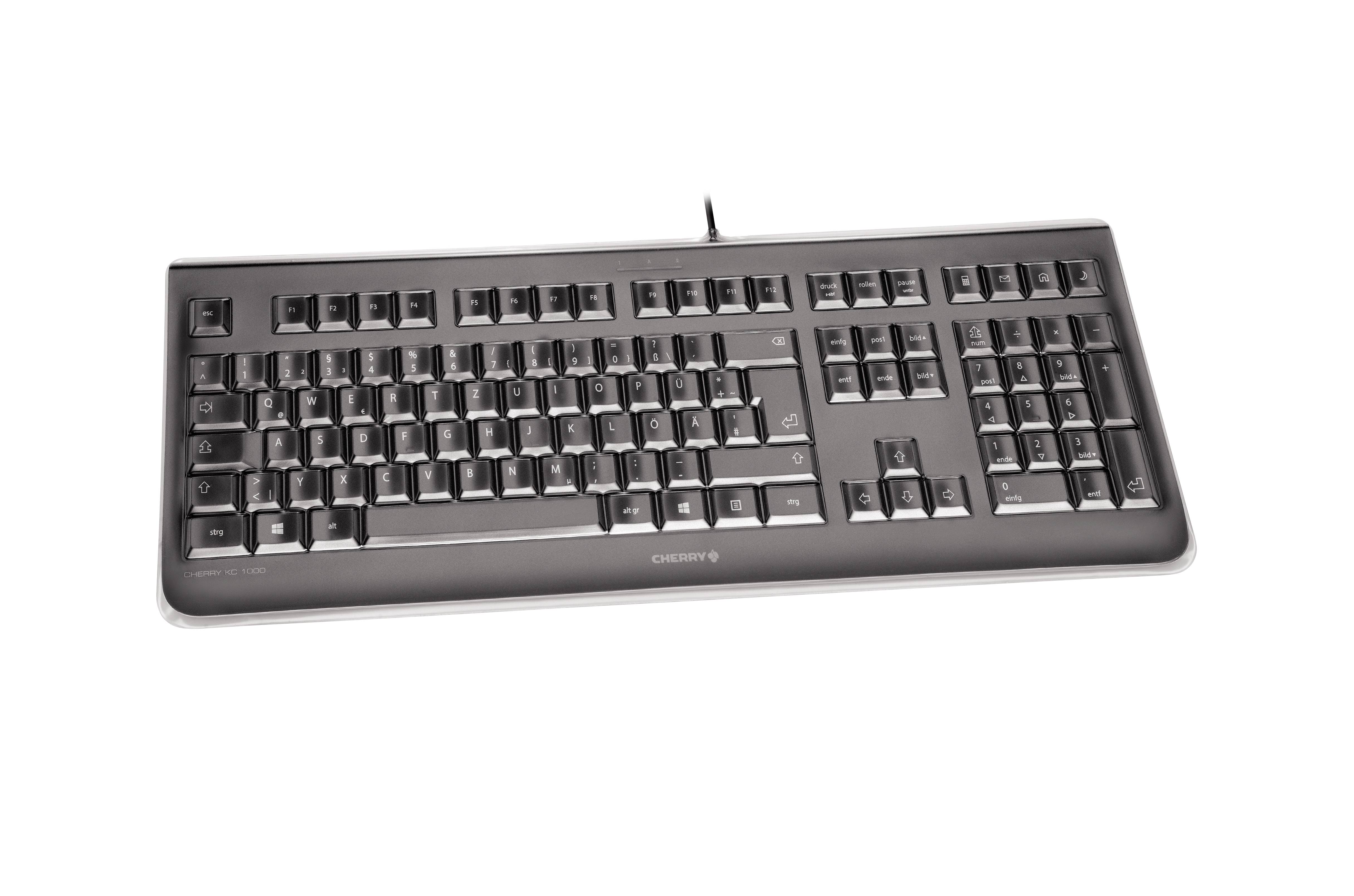 Rca Informatique - image du produit : CHERRY KC 1068 KEYBOARD CORDED PAN-NORDIC BLACK