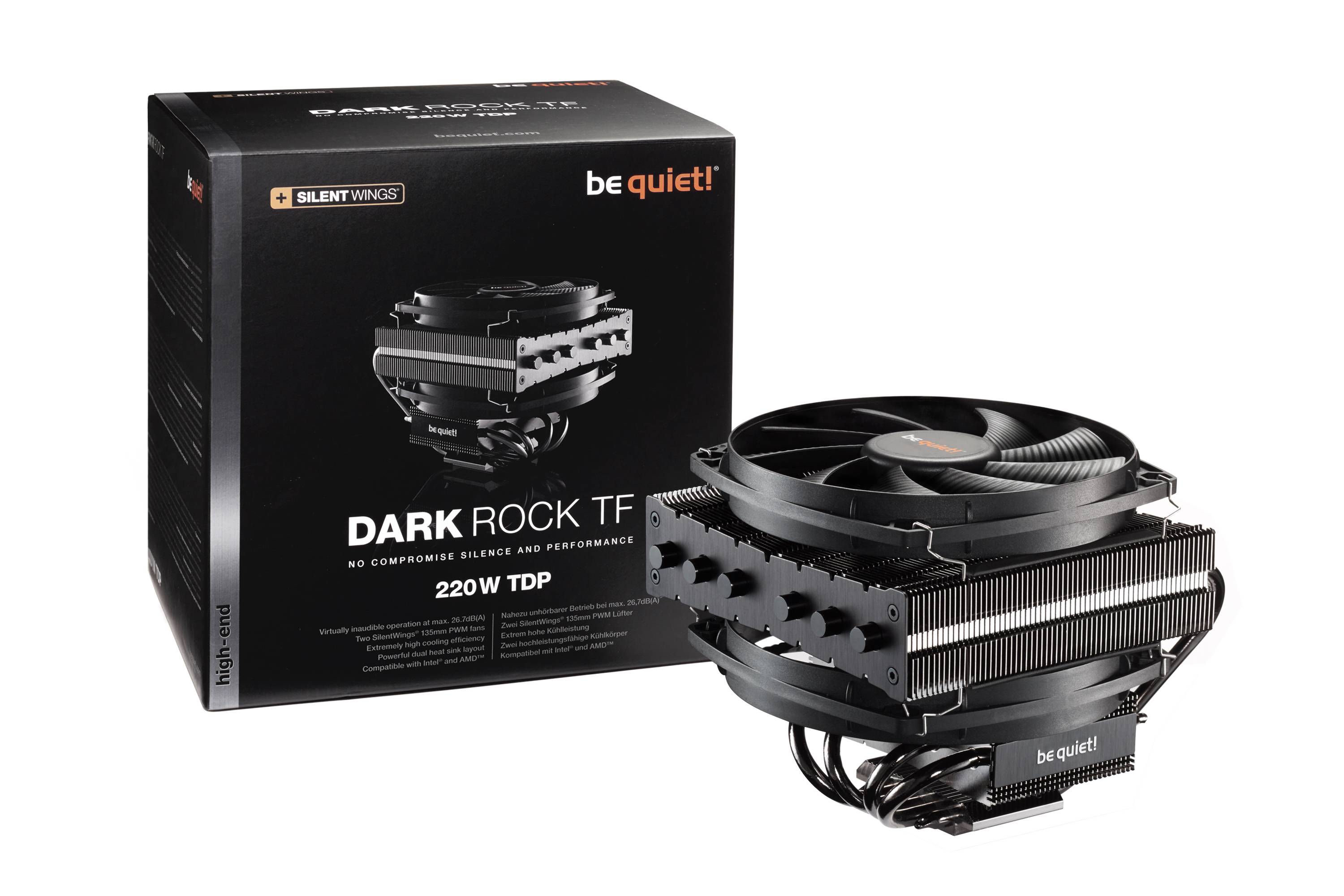 Rca Informatique - image du produit : DARK ROCK TF HEATPIPE COOLER CPU MULTI-SOCKET 26.7DB/A