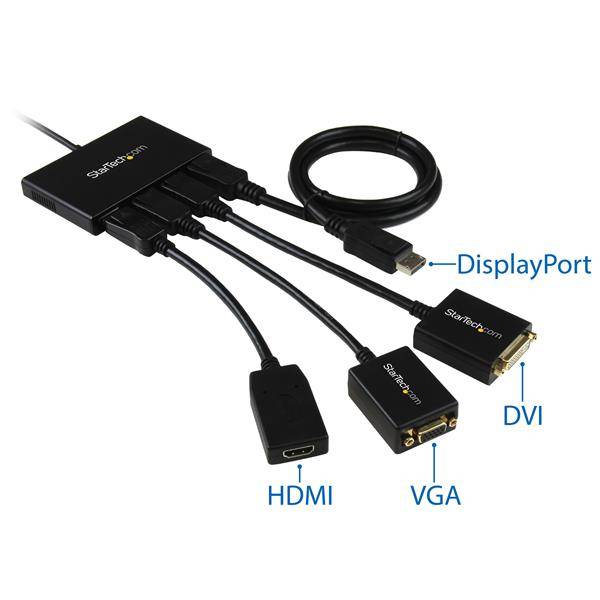 Rca Informatique - image du produit : HUB MST DISPLAYPORT 1.2 VERS 4X DISPLAYPORT