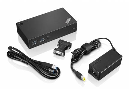 Rca Informatique - image du produit : THINKPAD USB 3.0 PRO DOCK WITH UK PLUG