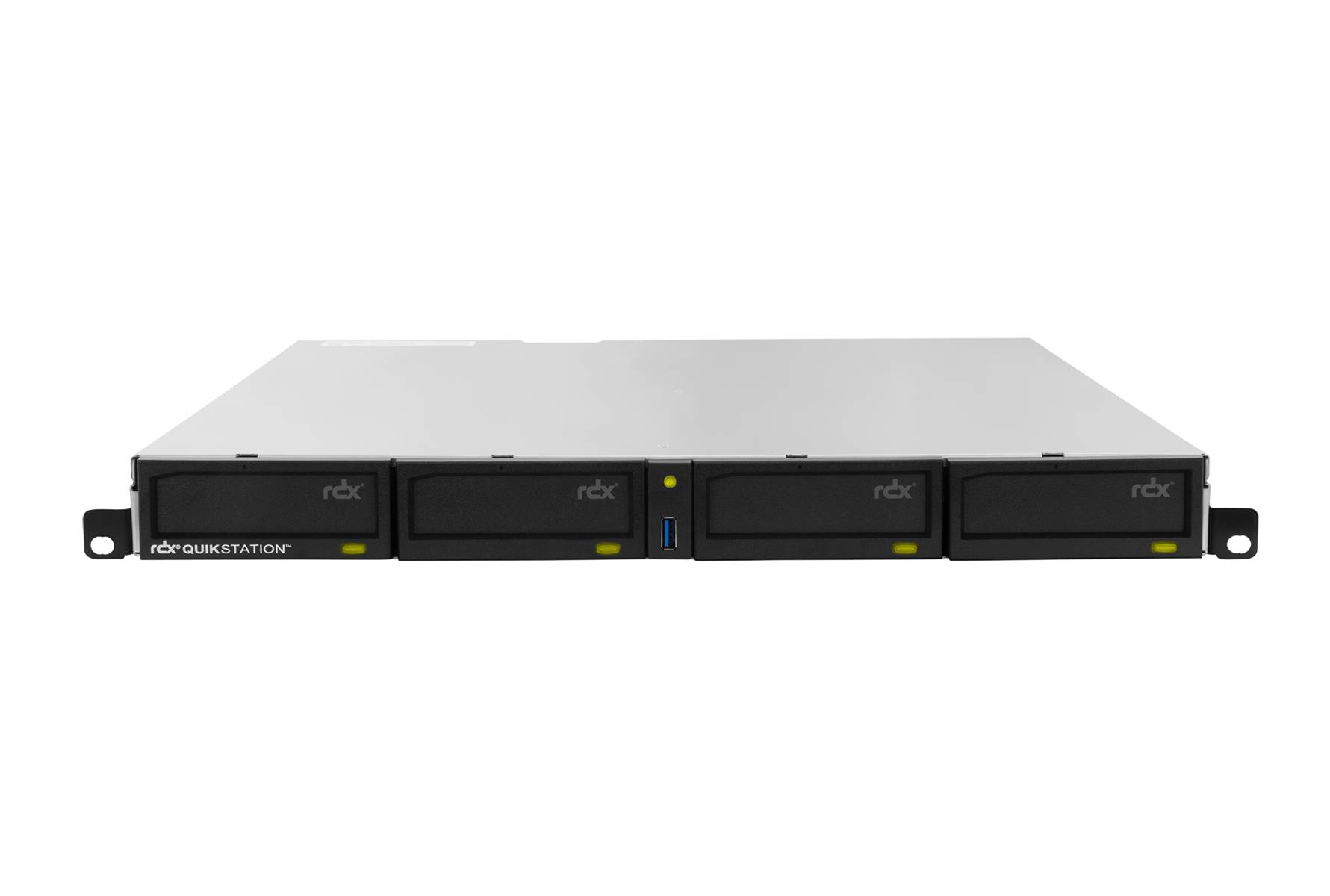 Rca Informatique - Image du produit : RDX QUIKSTATION 4 1U RACKMOUNT 4-DOCK 1GBE-ATTACHED DISK ARRAY