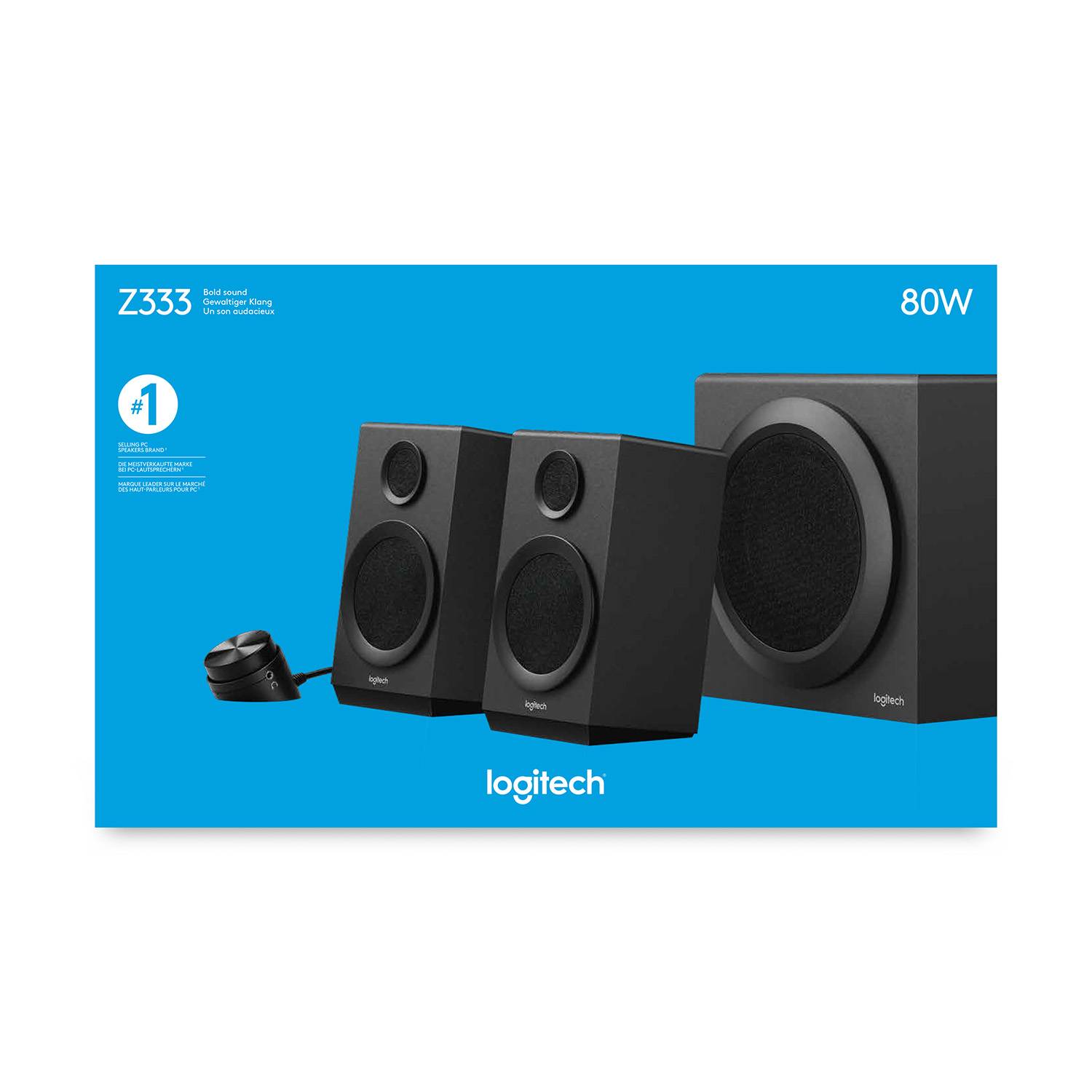 Rca Informatique - image du produit : SPEAKER MULTIMEDIA  Z333 NOIR 40 WATTS JACK 3.5 MM MALE STEREO