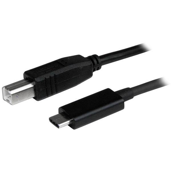 Rca Informatique - Image du produit : CABLE USB 2.0 USB-C VERS USB-B DE 1 M - M/M - NOIR