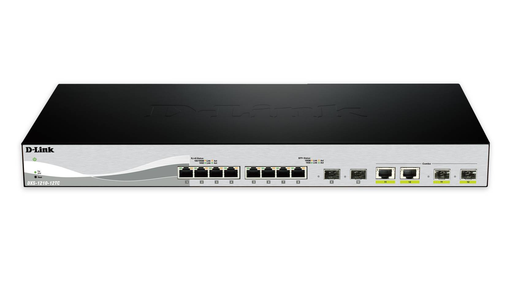 Rca Informatique - image du produit : 12-PORT SM.MGD 10G SFP+ SWITCH 2X COMBO