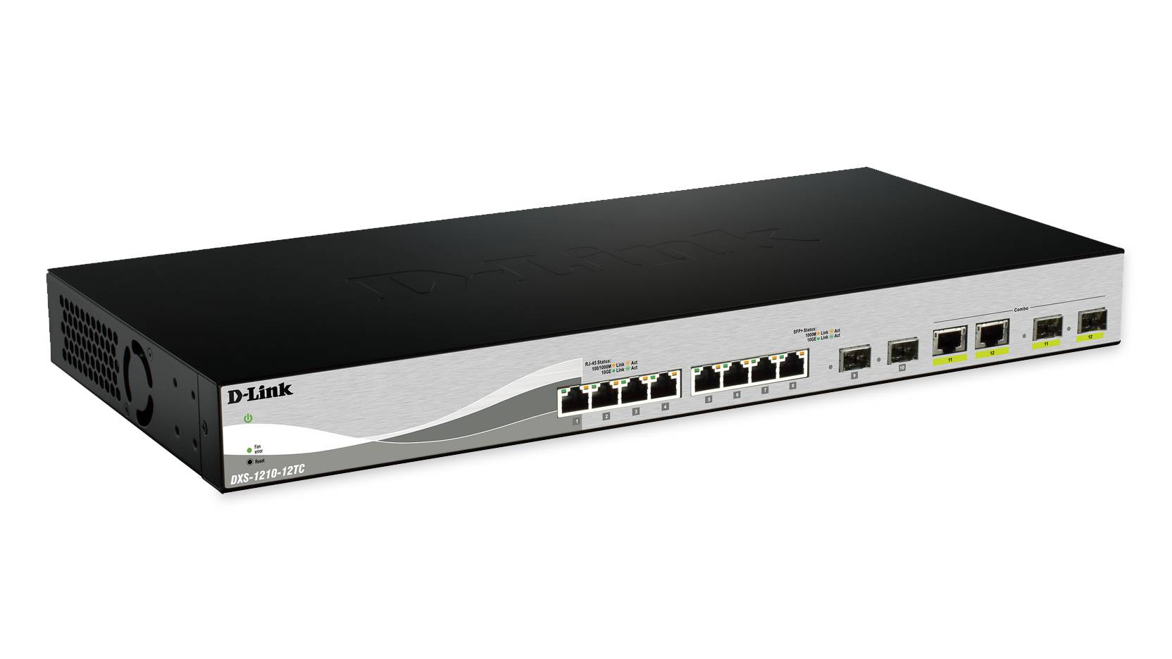 Rca Informatique - Image du produit : 12-PORT SM.MGD 10G SFP+ SWITCH 2X COMBO