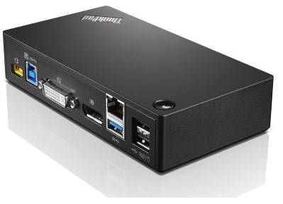 Rca Informatique - image du produit : THINKPAD USB 3.0 PRO DOCK WITH UK PLUG