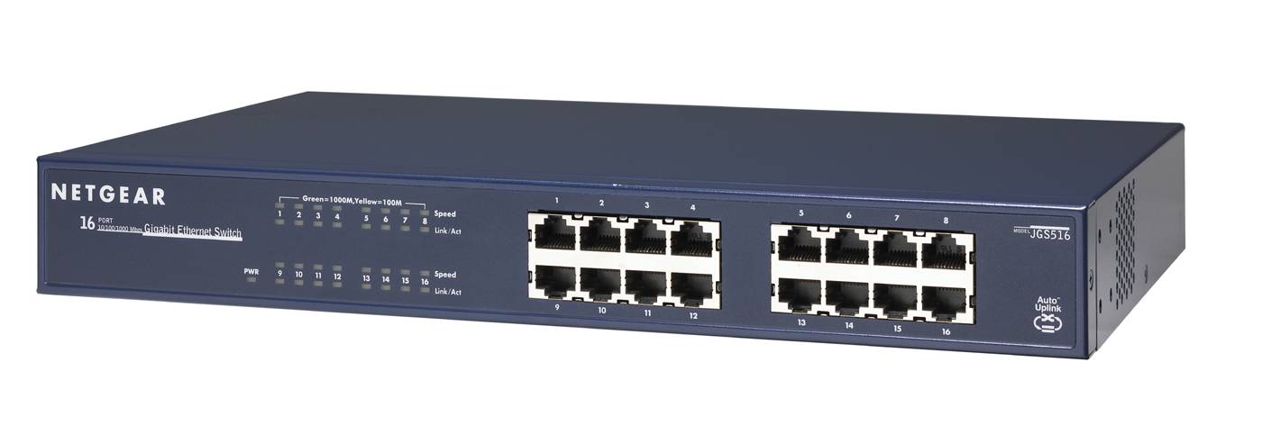 Rca Informatique - image du produit : 16 X 10/100/1000 GIGABIT SWITCH IN