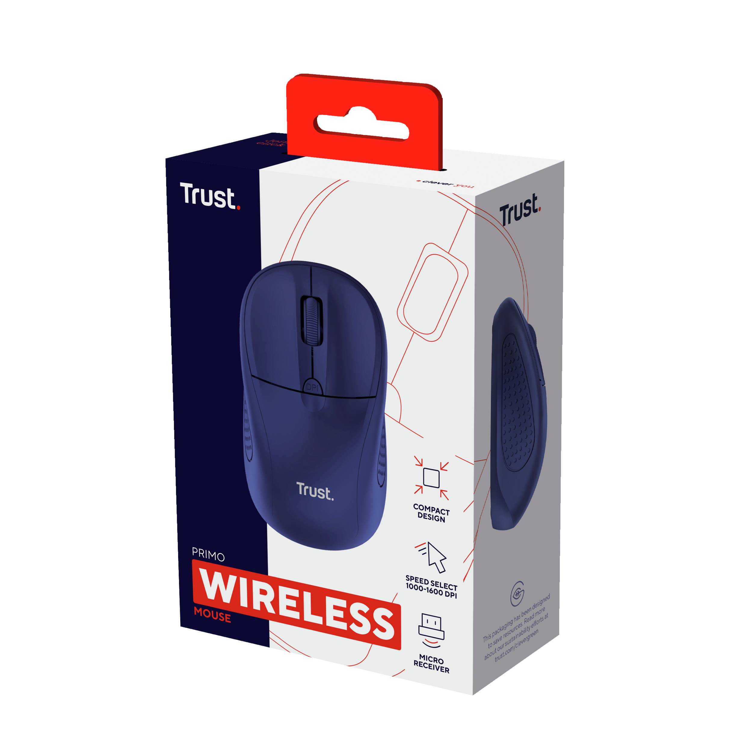 Rca Informatique - image du produit : PRIMO WIRELESS MOUSE MATT BLUE