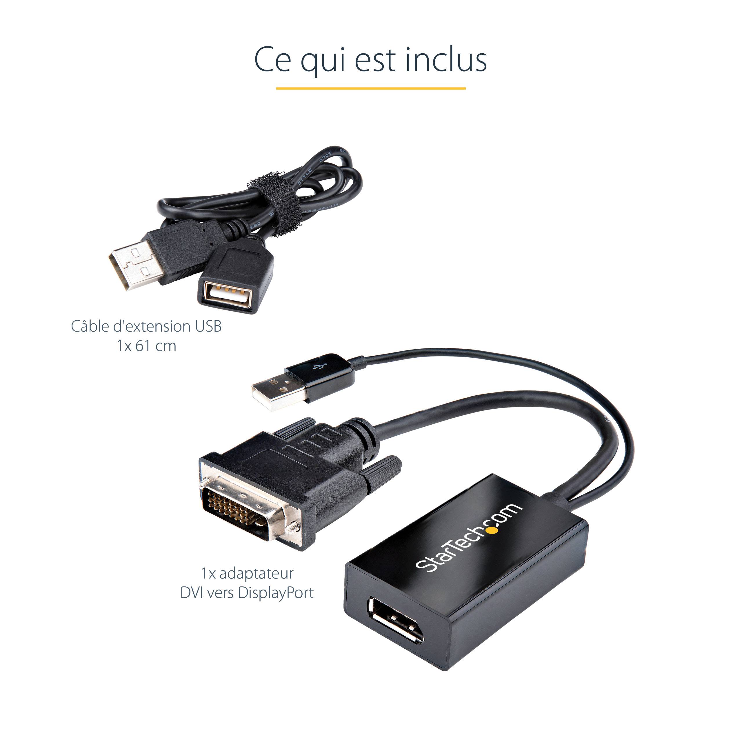 Rca Informatique - image du produit : DVI-D TO DP VIDEO ADAPTER - DVI TO DISPLAYPORT CONVERTER