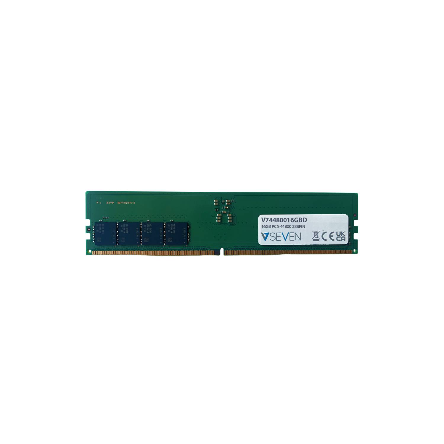 Rca Informatique - image du produit : 16GB DDR5 PC5-44800 288PIN 5600MHZ DIMM UNBUFFERED SINGLE