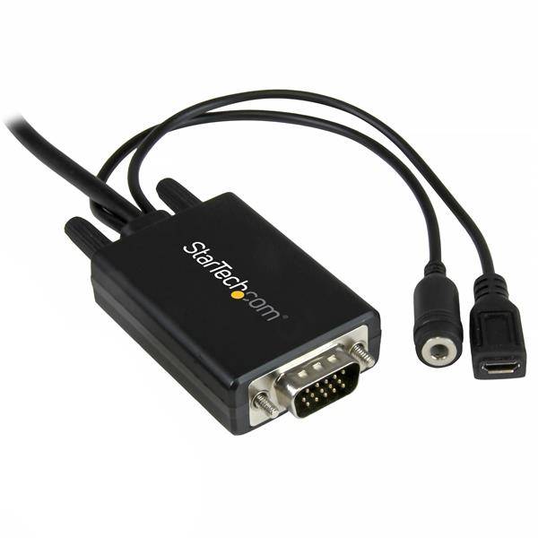 Rca Informatique - image du produit : CABLE ADAPTATEUR DISPLAYPORT VERS VGA DE 2 M AVEC AUDIO