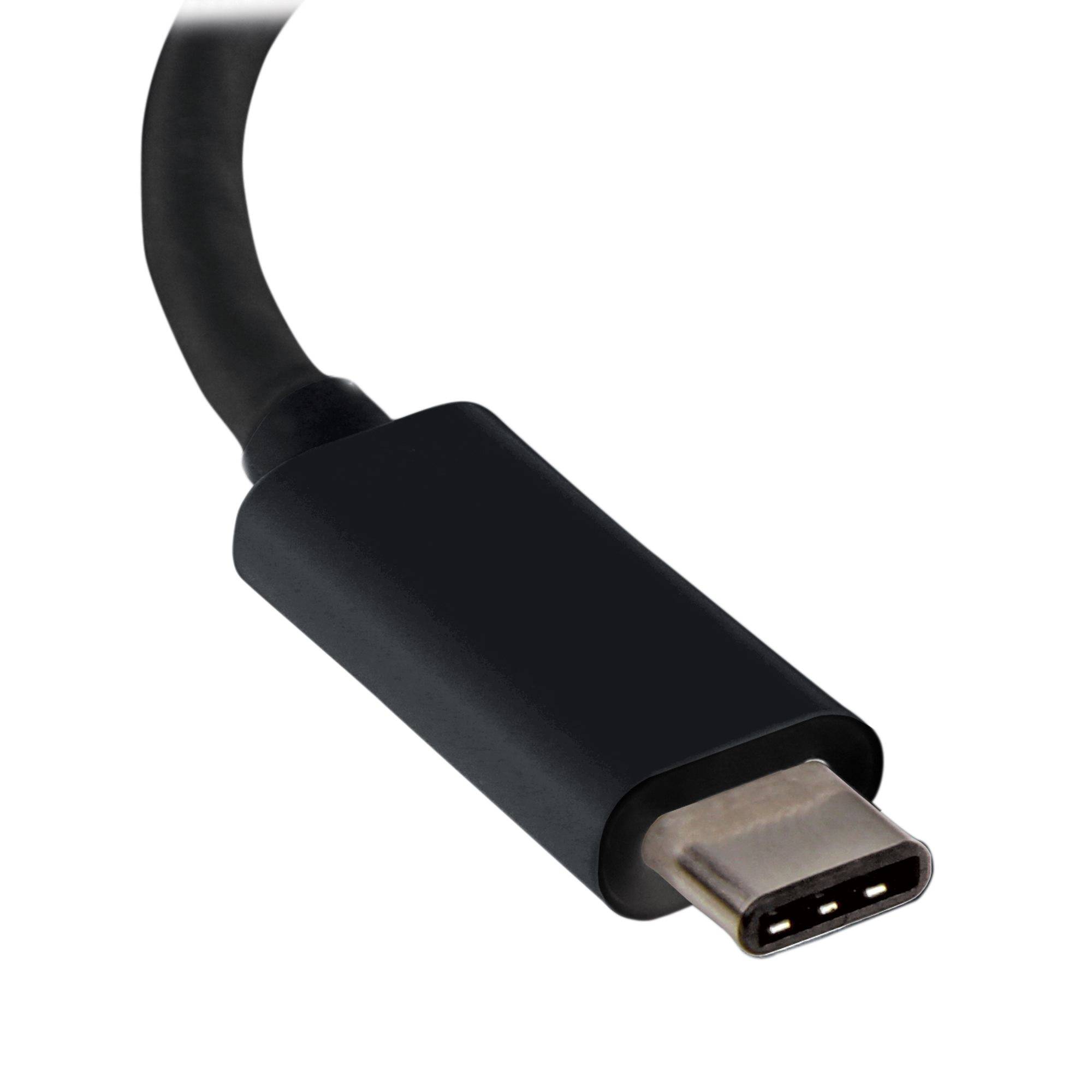 Rca Informatique - image du produit : ADAPTATEUR VIDEO USB-C VERS VGA - M/F - 1920X1200 - NOIR