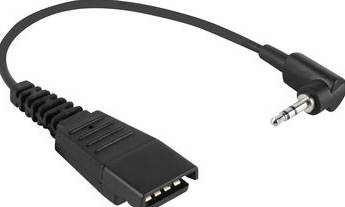 Rca Informatique - image du produit : QD CORD TO 3.5 MM PIN PLUG FOR BLACKBERRY + IPHONE