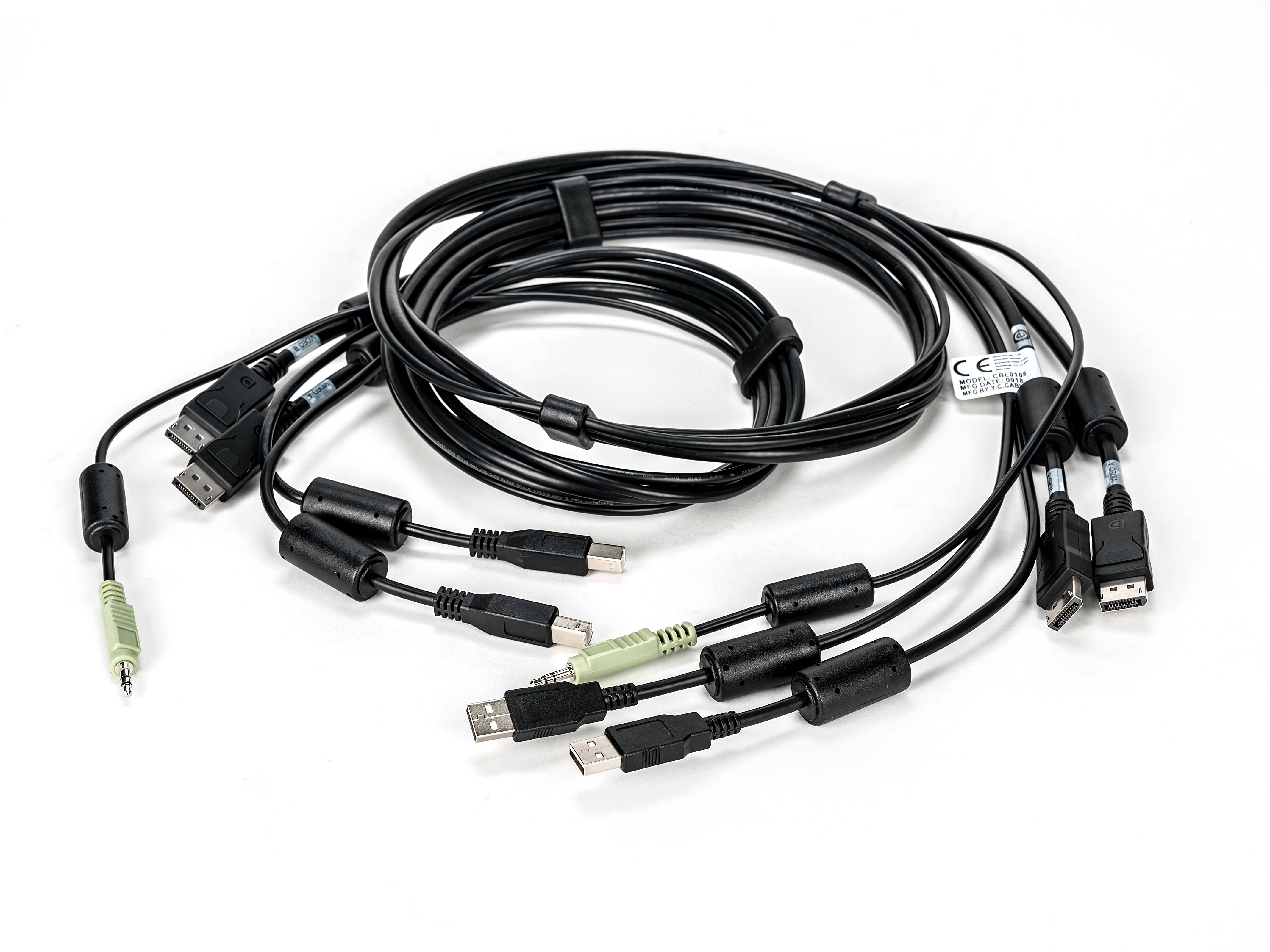 Rca Informatique - Image du produit : CABLE2DISPLAYPORT2USB 1 AUDIO6FT SC945D