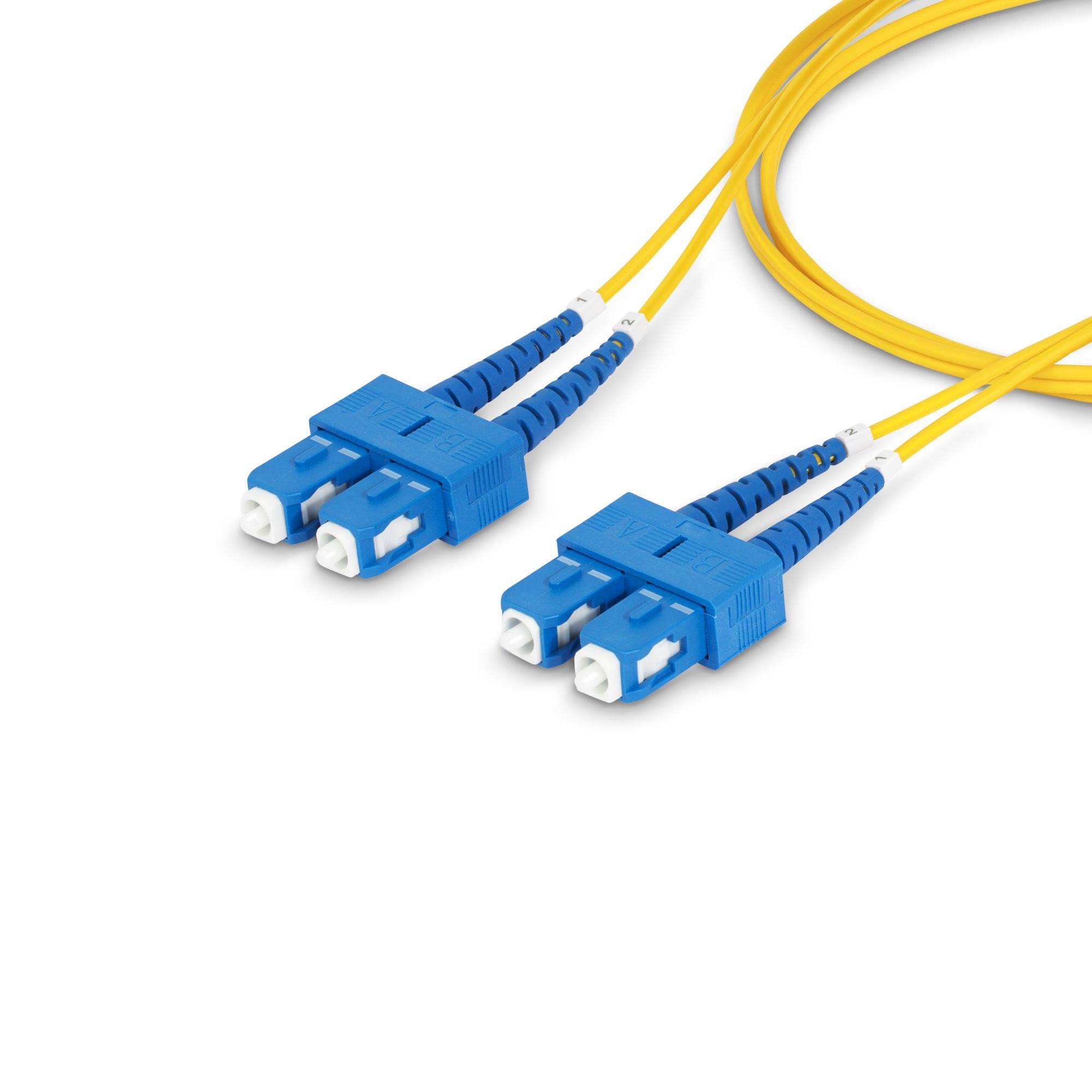 Rca Informatique - image du produit : SC/SC SINGLE MODE FIBER CABLE OS2/UPC/DUPLEX/LSZH