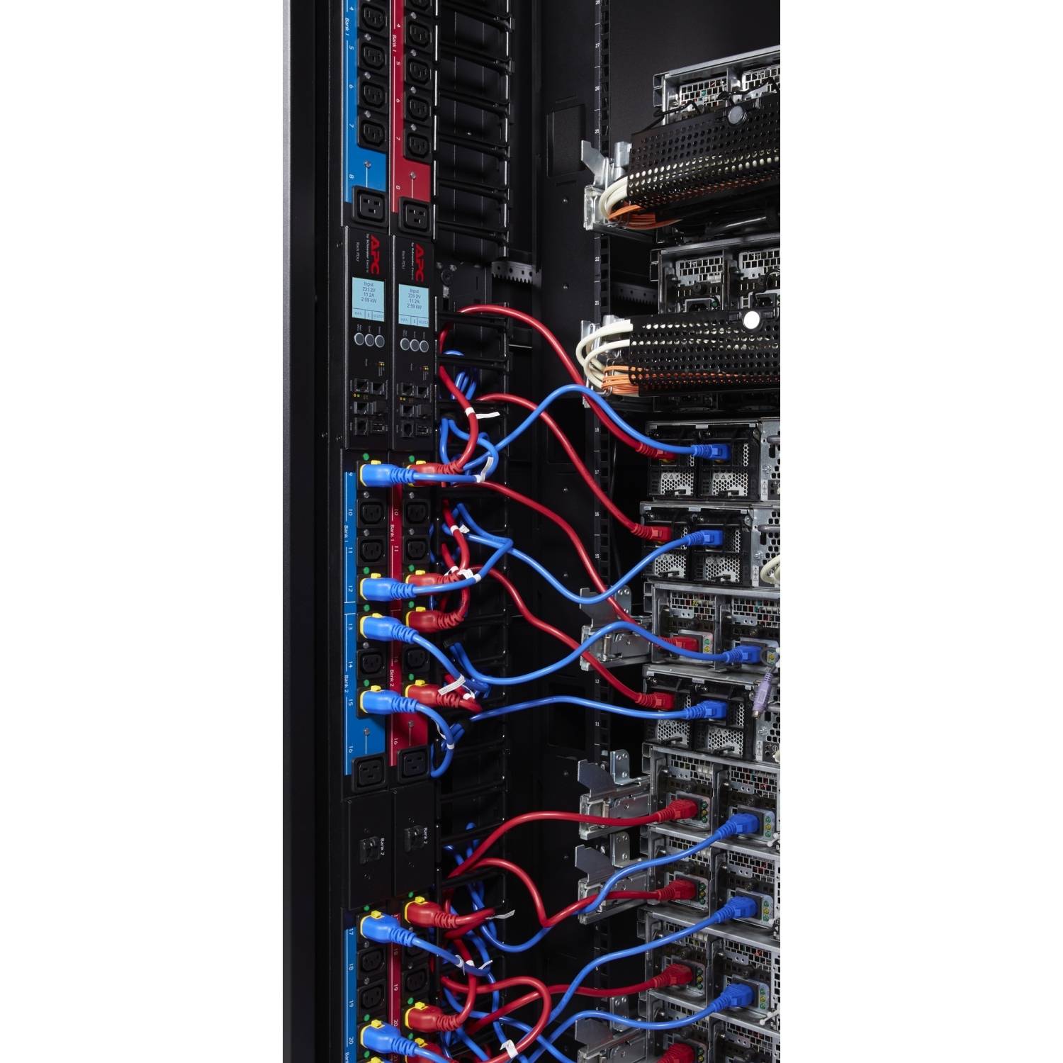 Rca Informatique - image du produit : POWER CORD KIT (6 EA) LOCKING C13 TO C14 1.8M BLUE
