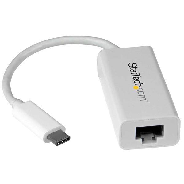 Rca Informatique - Image du produit : ADAPTATEUR RESEAU USB-C VERS GBE - M/F - USB 3.1 - BLANC