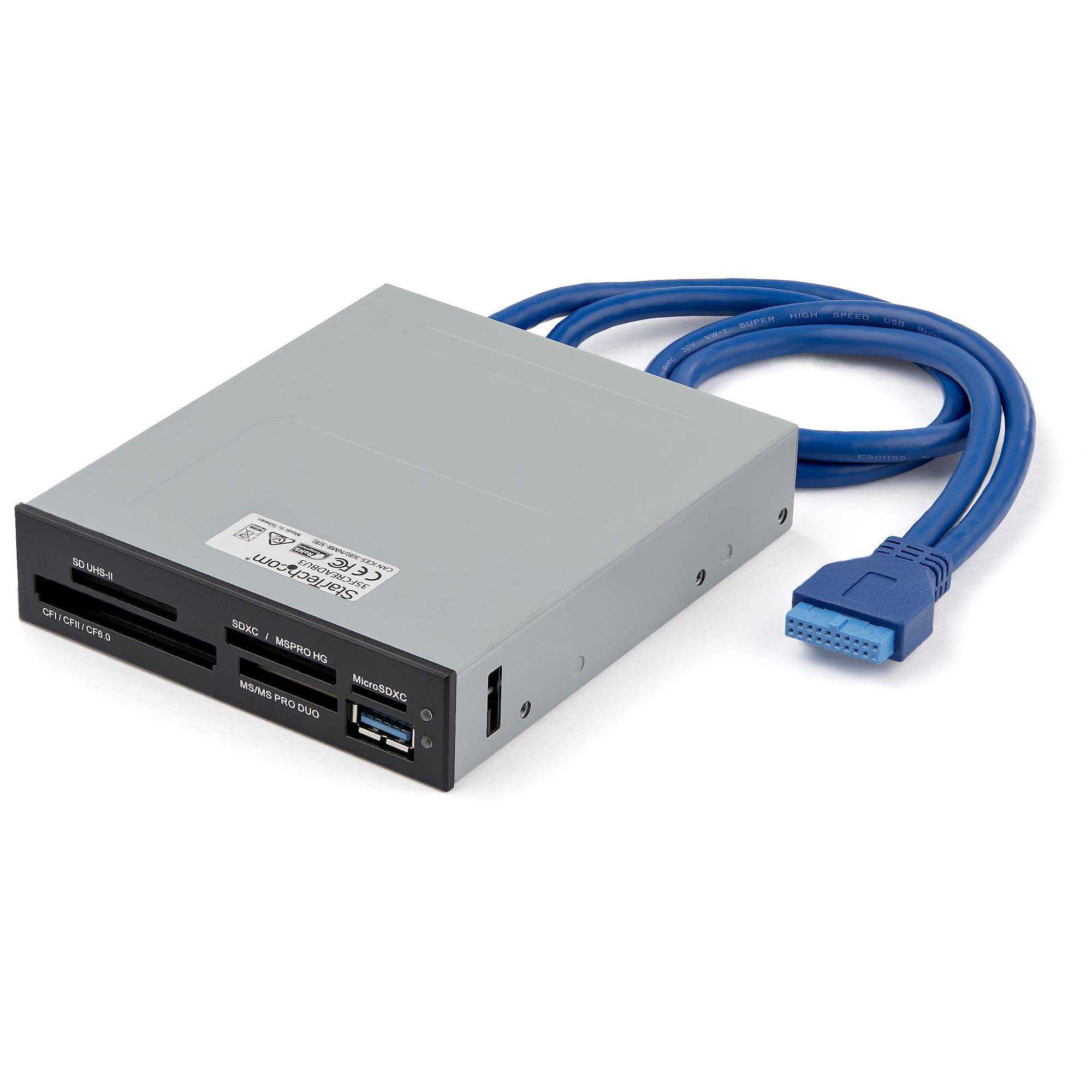 Rca Informatique - image du produit : LECTEUR MULTI-CARTES INTERNE USB 3.0 - SUPPORT UHS-II