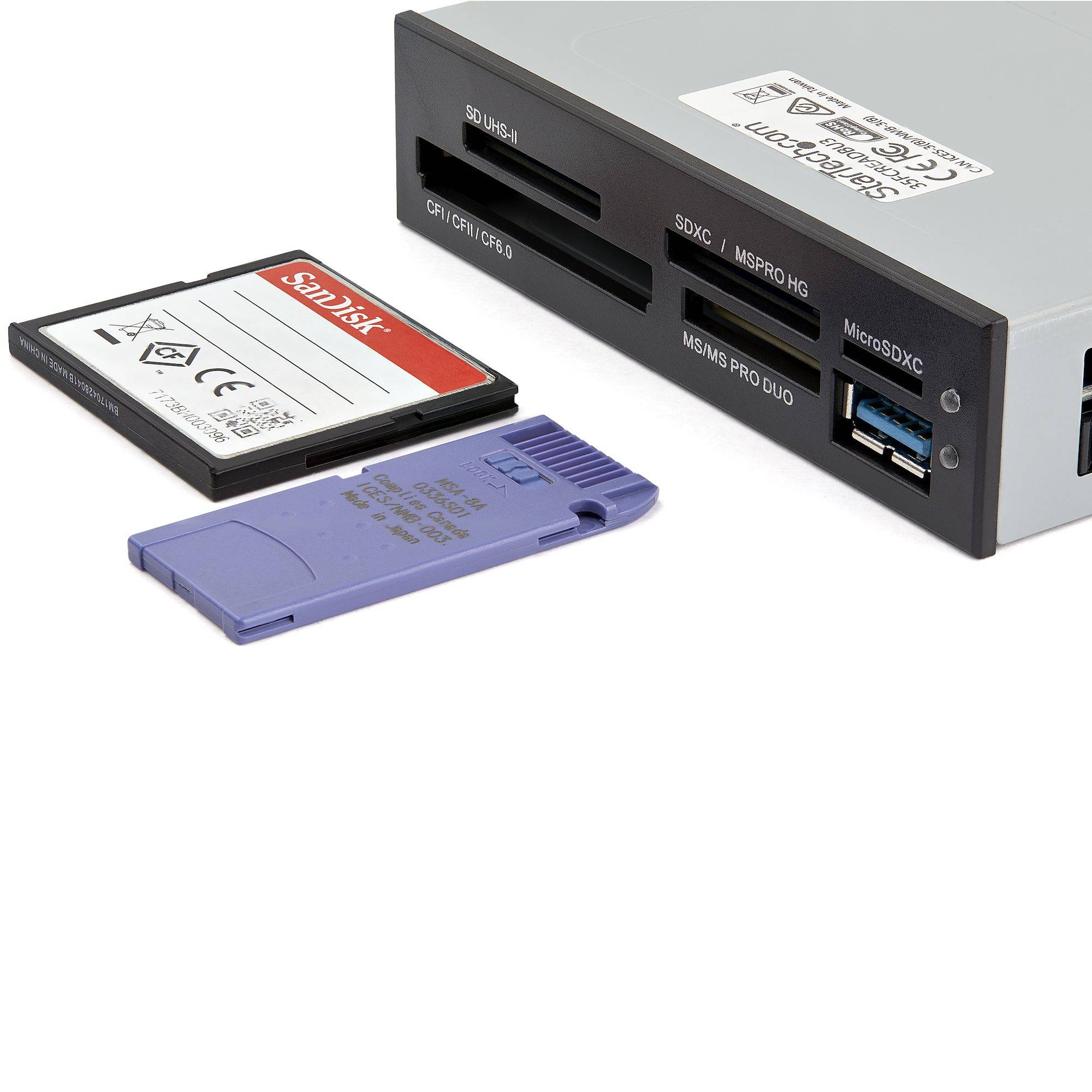 Rca Informatique - image du produit : LECTEUR MULTI-CARTES INTERNE USB 3.0 - SUPPORT UHS-II