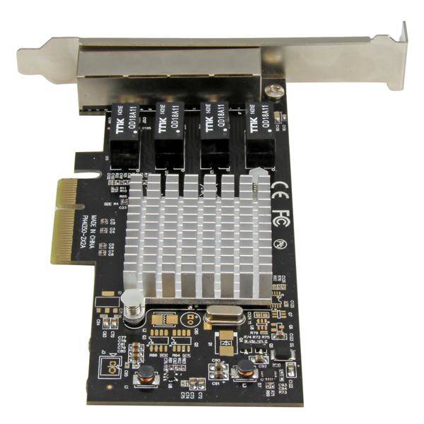 Rca Informatique - image du produit : 4PORT GIGABIT NETWORK ADAPTER CARD W/ INTEL I350-AM4 CHIP PCIE