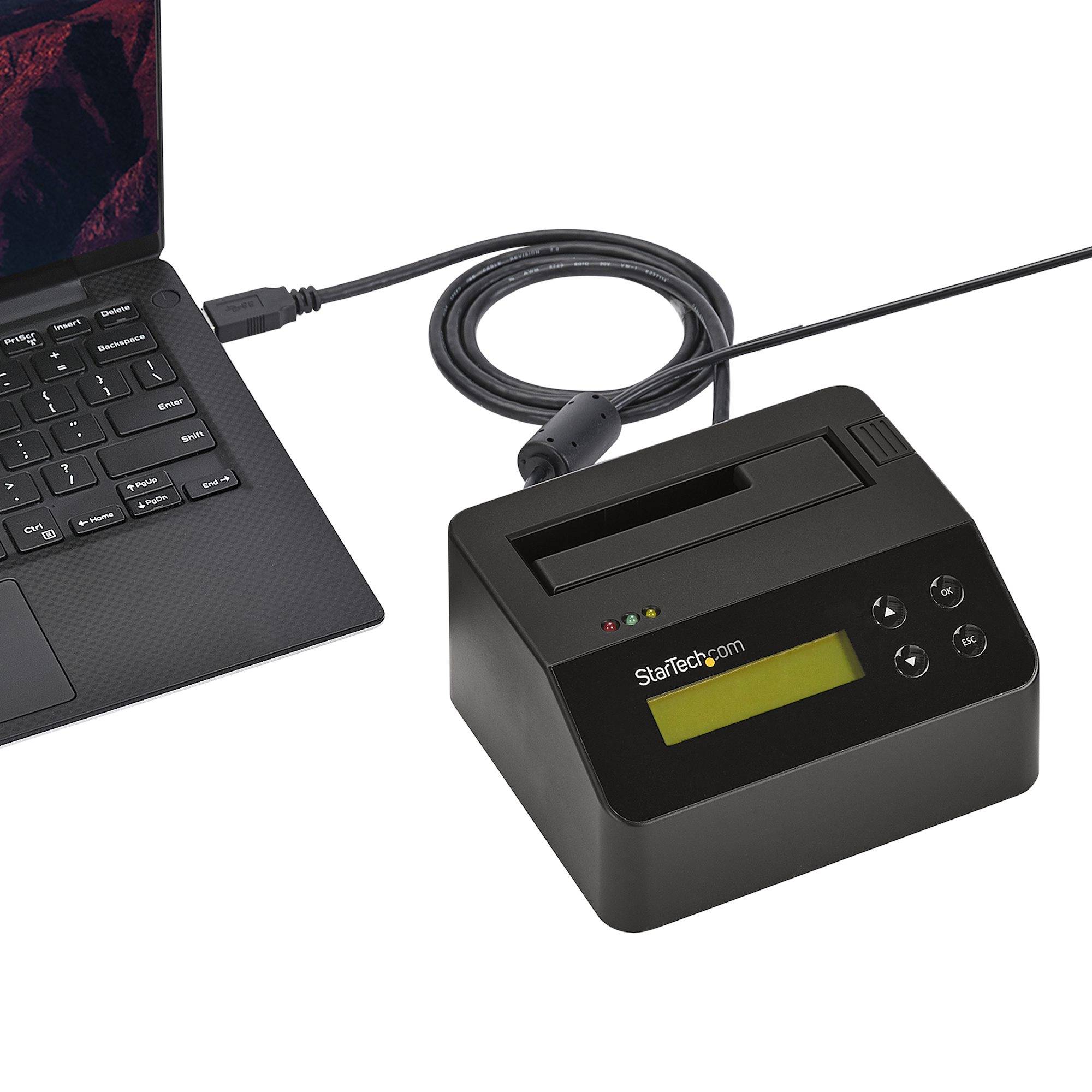 Rca Informatique - image du produit : STATION DACCUEIL ET EFFACEUR USB 3.0 POUR HDD / SDD SATA