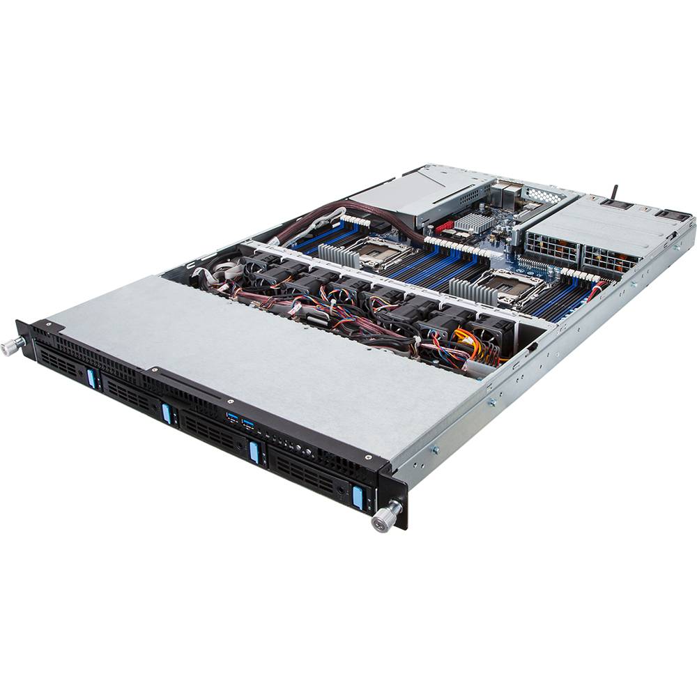 Rca Informatique - Image du produit : INTEL BAREBONE R180-F34 1U 2 24XDIMM 4XHDD 3XPCIE 2X800W 80+