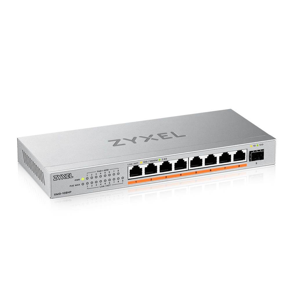 Rca Informatique - Image du produit : XMG-105 8 PORT 10/2.5G MULTIGIG POE++ SWITCH UNMANAGED