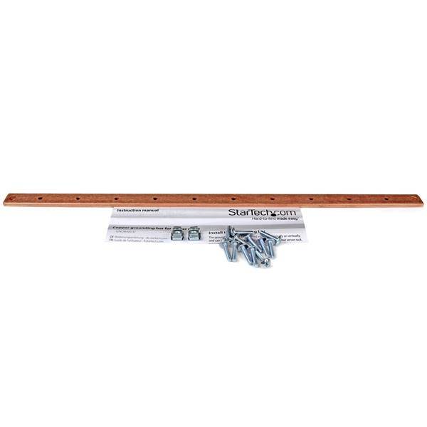 Rca Informatique - image du produit : GROUNDING STRIP FOR SERVER RACKS COPPER GROUND BAR