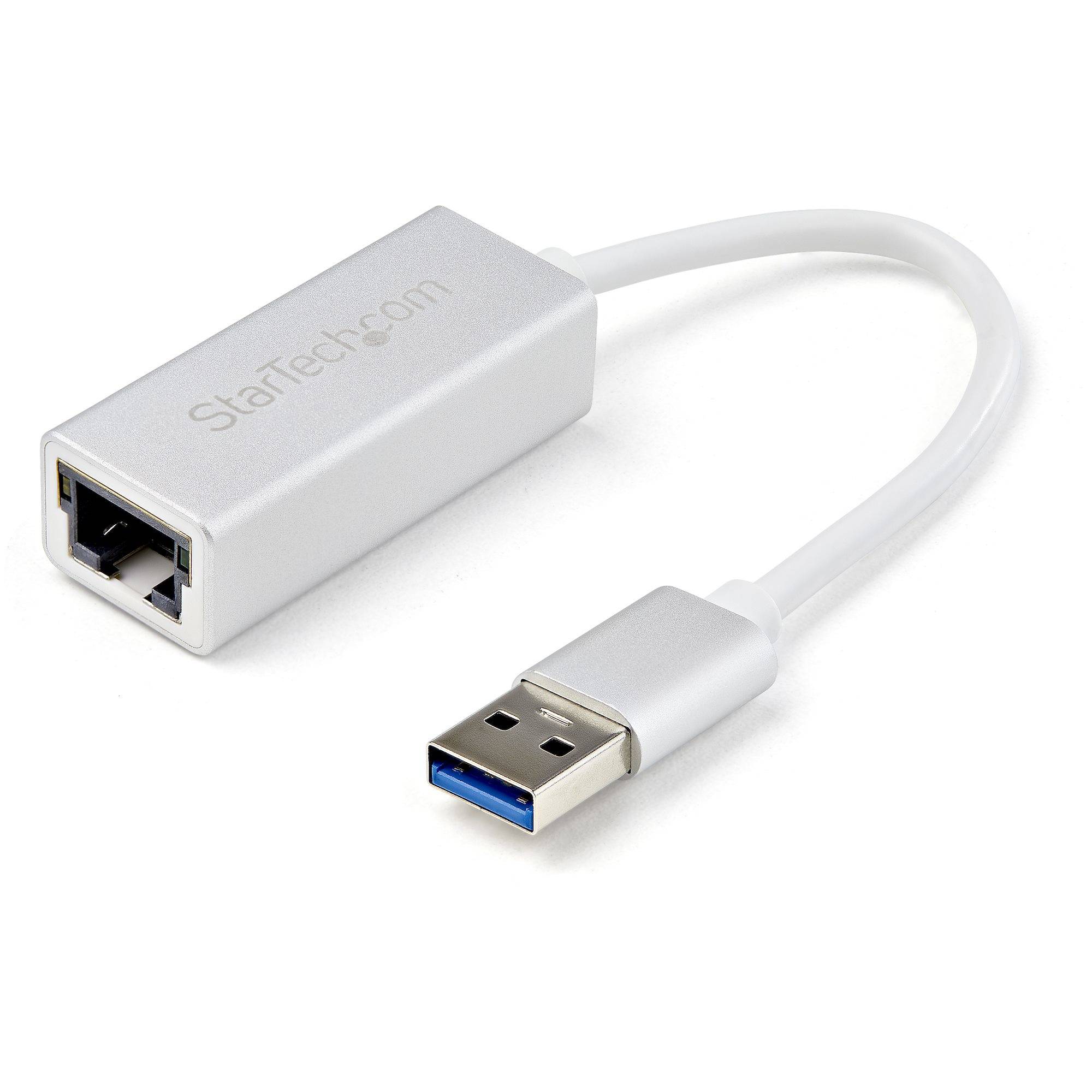 Rca Informatique - Image du produit : ADAPTATEUR RESEAU USB 3.0 VERS GIGABIT ETHERNET - ARGENT