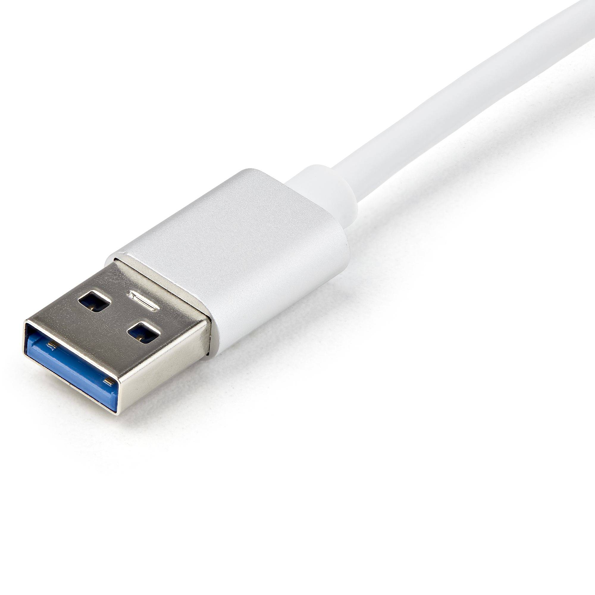 Rca Informatique - image du produit : ADAPTATEUR RESEAU USB 3.0 VERS GIGABIT ETHERNET - ARGENT