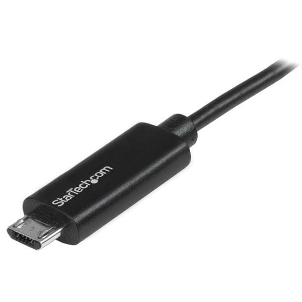 Rca Informatique - image du produit : CABLE USB VERS MICRO USB DE 1 M AVEC INDICATEUR DE CHARGE LED