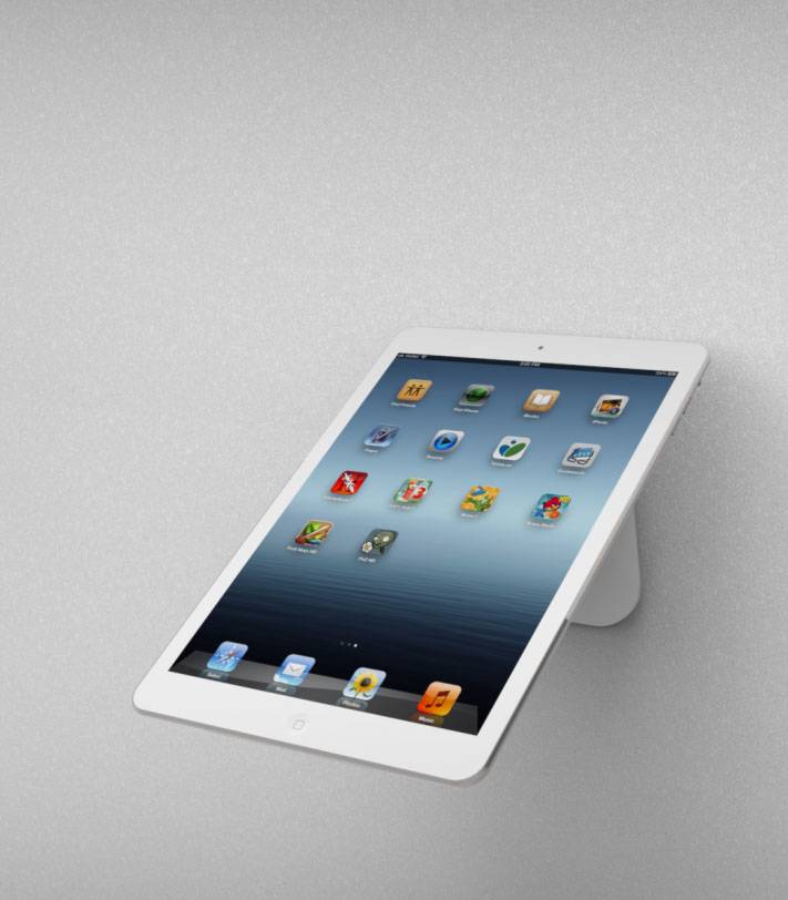 Rca Informatique - image du produit : TABLET SECU STAND 3M VHB PLATE WHITE HOVERTAB. ALL TABLETS