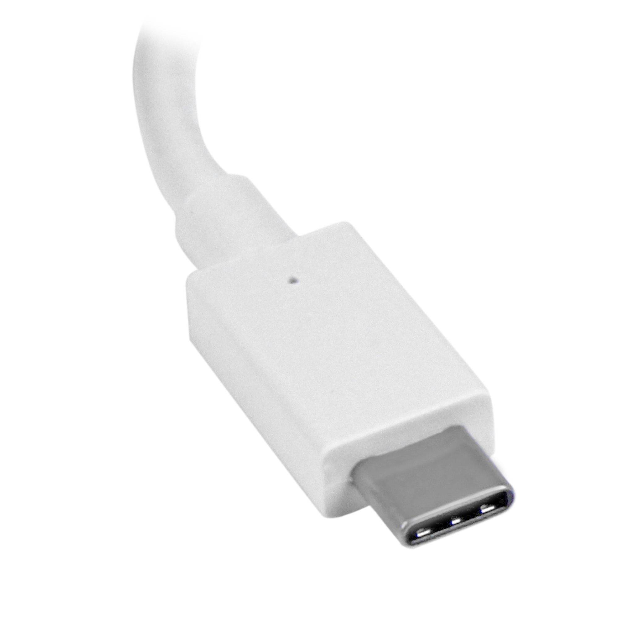 Rca Informatique - image du produit : ADAPTATEUR VIDEO USB-C VERS HDMI - M/F - ULTRA HD 4K - BLANC