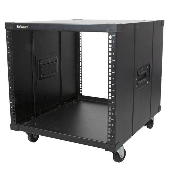 Rca Informatique - Image du produit : RACK DE SERVEUR 9U PORTABLE - ARMOIRE SERVEUR A ROULETTES