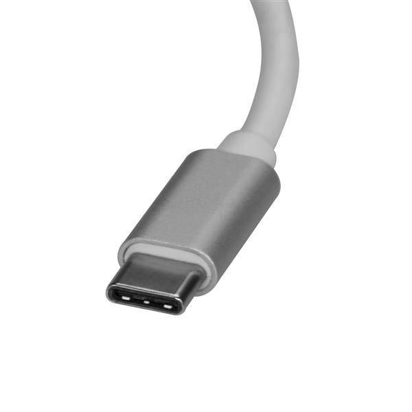 Rca Informatique - image du produit : ADAPTATEUR RESEAU USB-C VERS GIGABIT ETHERNET - M/F - ARGENT