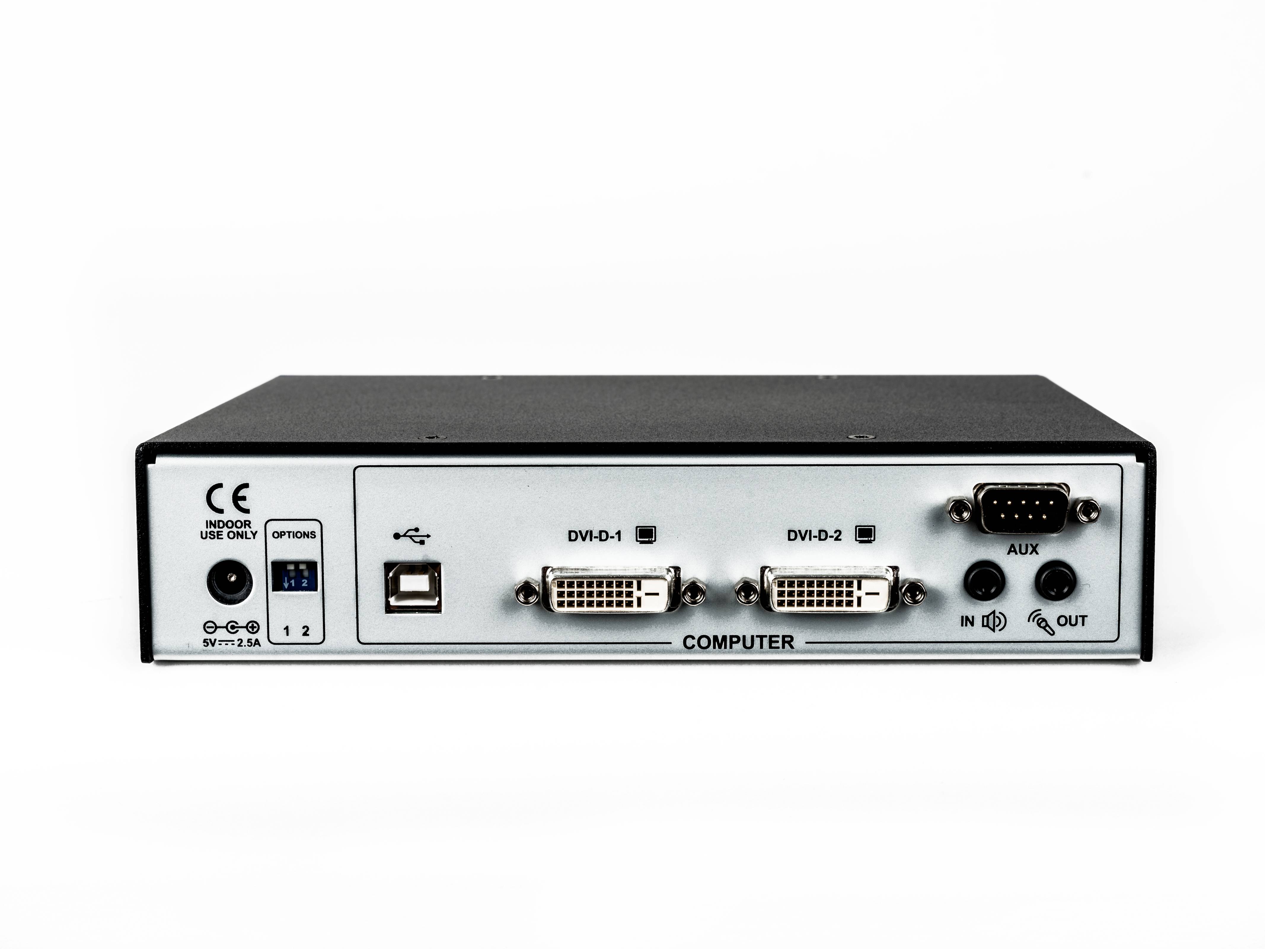 Rca Informatique - image du produit : HMX 6200T-202 TX DUAL DVI-D KVM EXTR QSXGA/USB/AUDIO/SFP