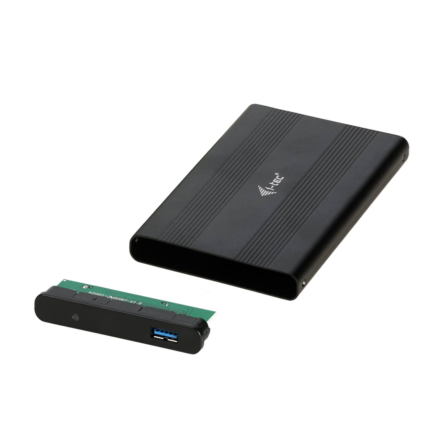 Rca Informatique - image du produit : I-TEC USB 3.0 CASE HDD SSD ALU EXT 2.5IN SATA I/II/III BLACK