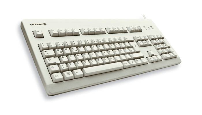 Rca Informatique - image du produit : KEYBOARD G80-3000 USB PS/2 LIGHT GREY USB UK LAYOUT