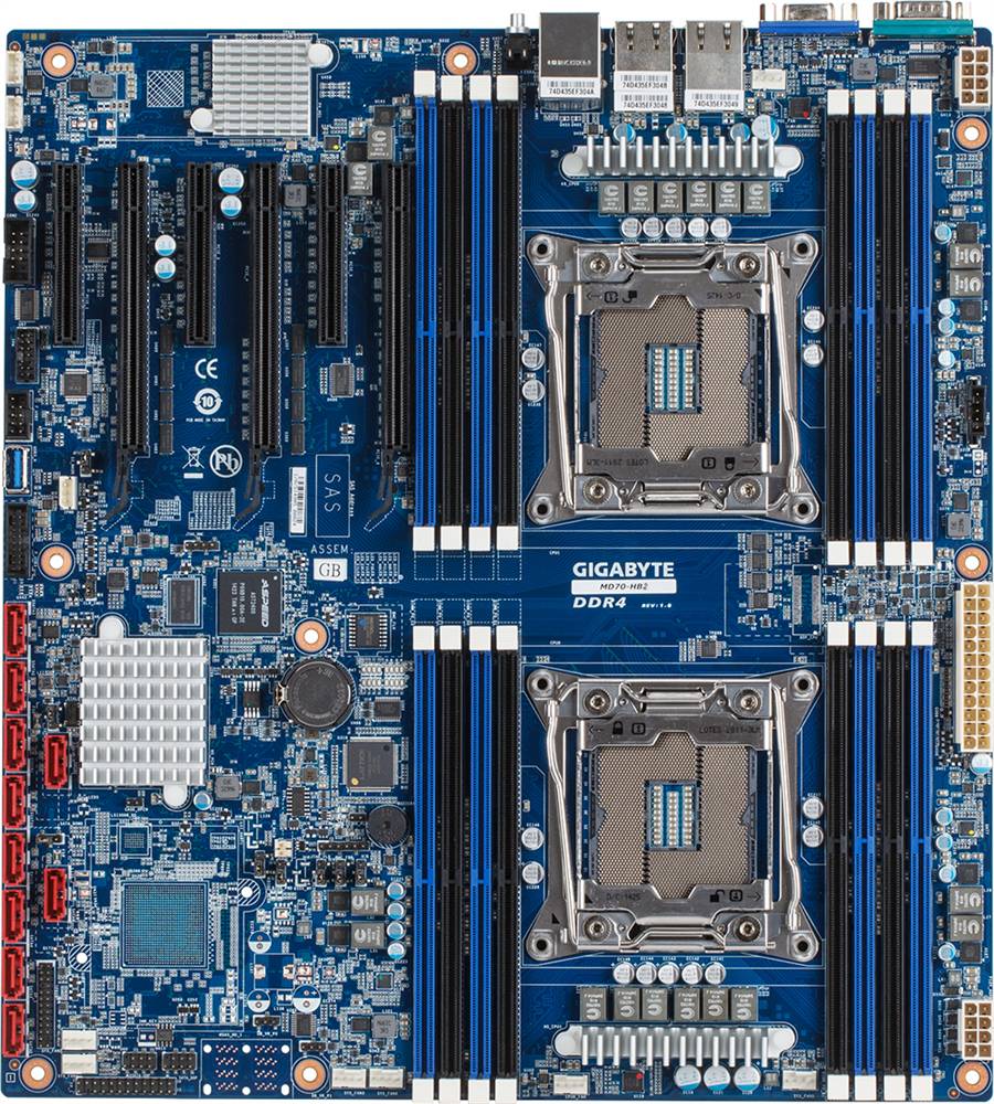 Rca Informatique - image du produit : INTEL MB MD70-HB2 2XLGA2011-3 16XDIMM 2X1GB 10XSATA3 4XPCIE3