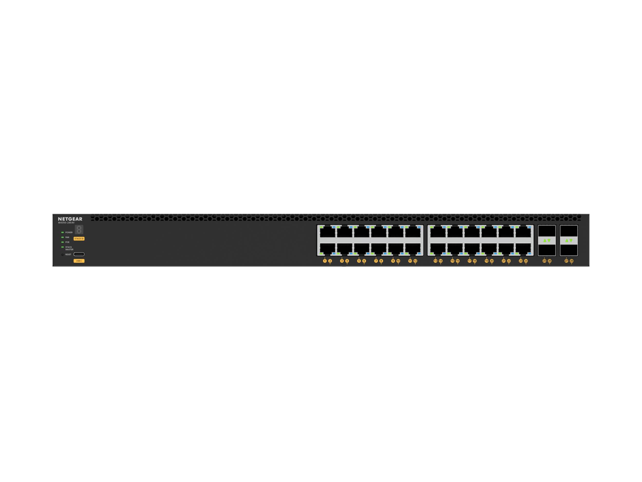 Rca Informatique - image du produit : 28PT M4350-24X4V MANAGED SWITCH